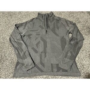 Lululemon Athletica Men's Charcoal Camouflage Quarter-Zip